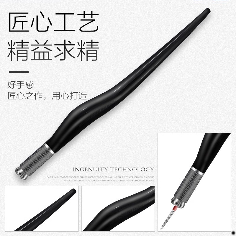 Tattoo Eyebrow Pencil Semi-Permanent Lightweight Tattoo Pen Multi-Functional Handmade Pen Cross-Head Eyebrow Line Pen Tattoo Needle