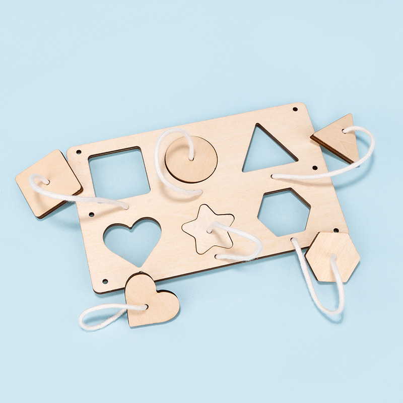 Busy board BUSYBOARD handmade diy wood chip wooden accessories animal wood chip puzzle wood chip laser wood carving