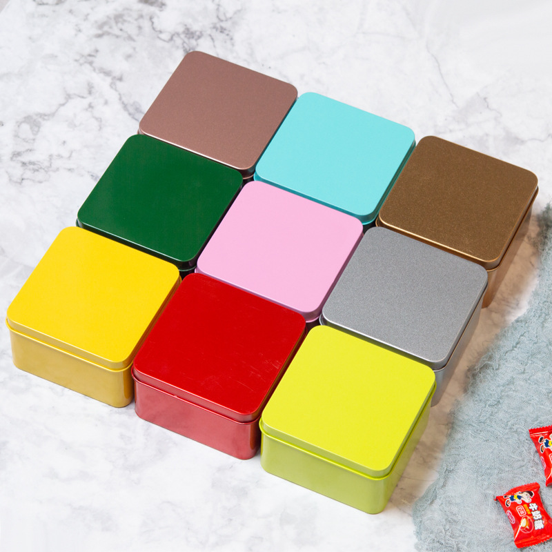 Жестяная коробка 85, квадратная, для хранения чая, конфет, веса, для похудения