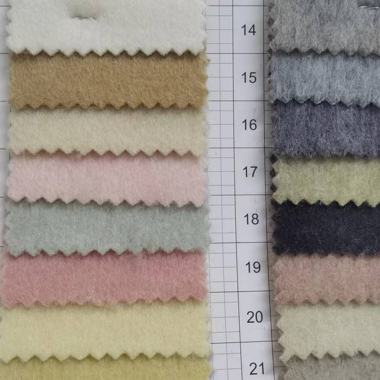 Longxu Single-Sided Cashmere Polyester Brocade Autumn and Winter Thickeneded Outwear Outwear Casual Wear Woolen Fabric Ready Stock
