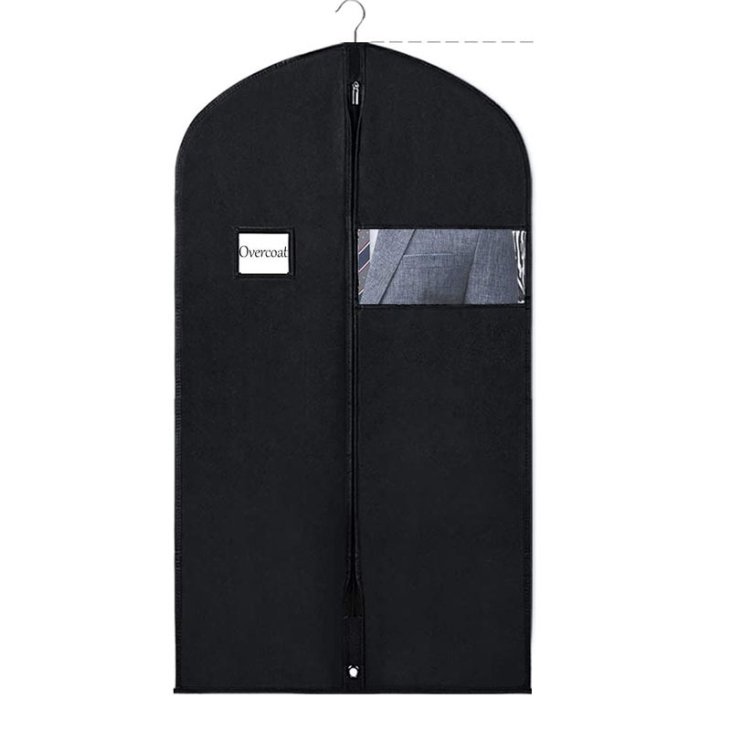 Breathable Three-Dimensional Clothes Dust Cover Wide Mink Overcoat Cover Dust Bag Household Hanging Pocket Hanging Pocket Hanging Cover