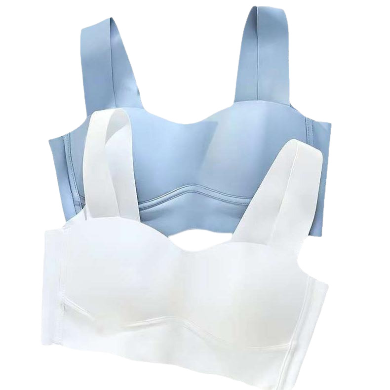 Adjustable underwear women's small chest push up breast collection anti-sagging seamless bra wireless sports vest style