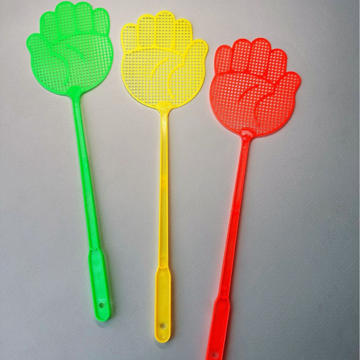 New Plastic Palm-Shaped Fly Swatter, Summer Mosquito Repellent Fly Swatter, Household Swatter, Non-Breakable, Cooked Rubber Mosquito Swatter