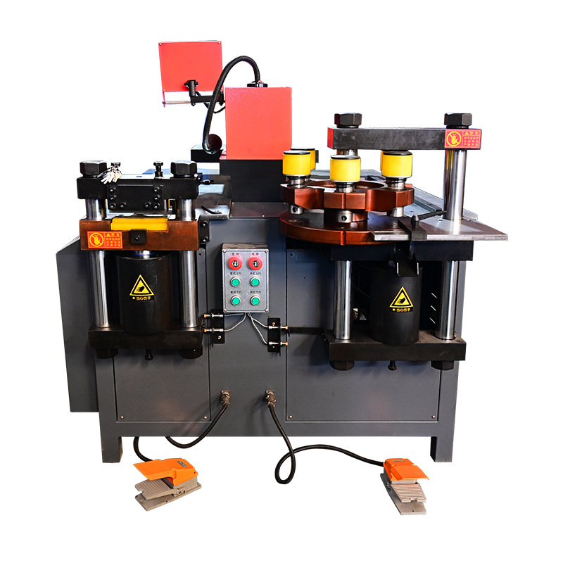 Busbar processing machine double-head bending copper and aluminum row flat stamping shear multi-function bending machine busbar processing machine