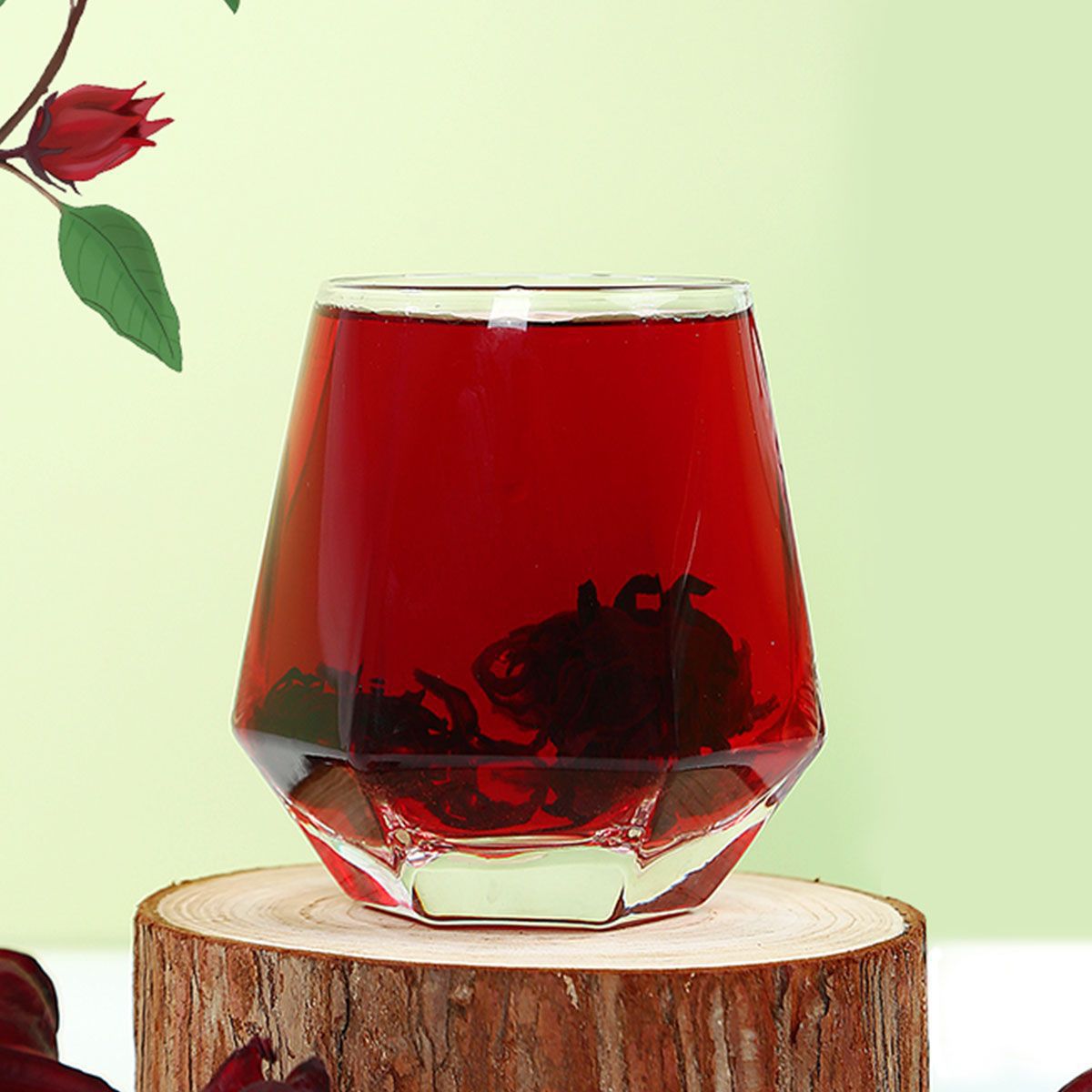 Premium Roselle Hibiscus Dried Roselle Tea Whole Flower Sand-Free No-Rinse Sulfur-Free Preserved Fruit Fresh Fruit Tea