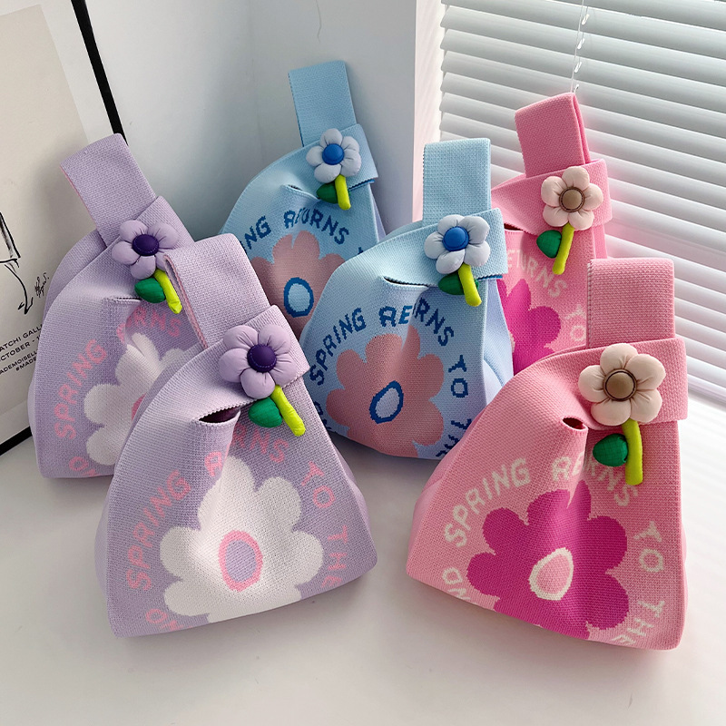 New Knitted Bag for Women, Animal Style Handbag, Cute Souvenir Snack Bag, Practical and Versatile Woven Bucket Bag