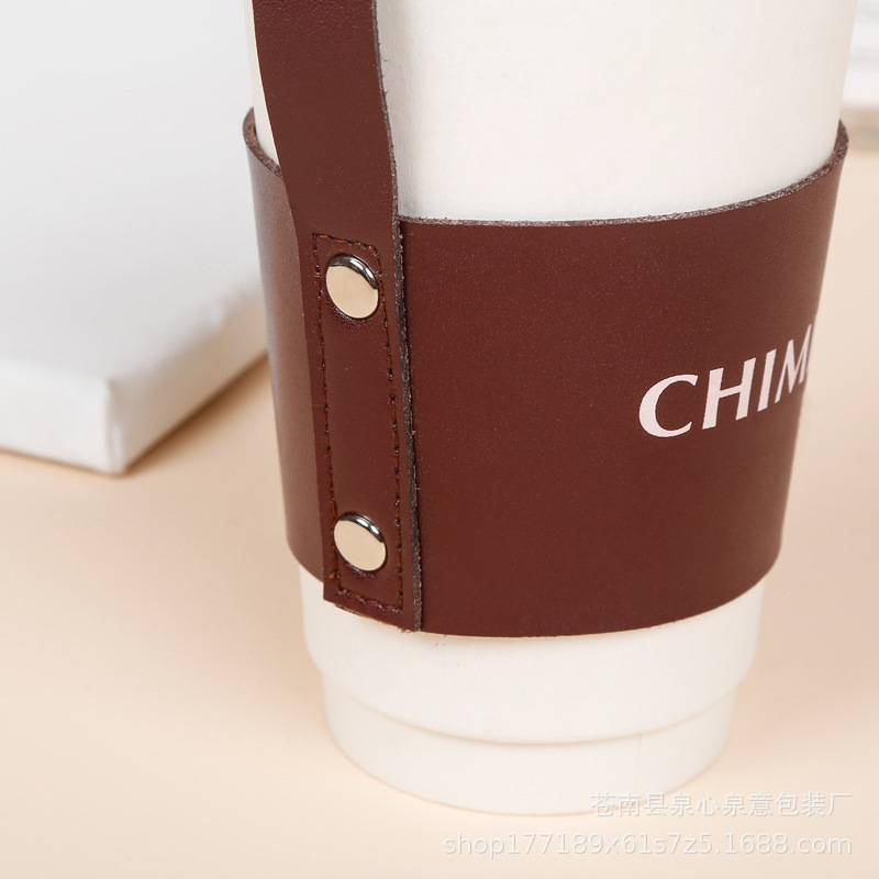Customized Professional Milk Tea Coffee Cup Set Canvas Tote Bag, Custom-Made Hand-Cranked Cup Beverage Insulation Bag