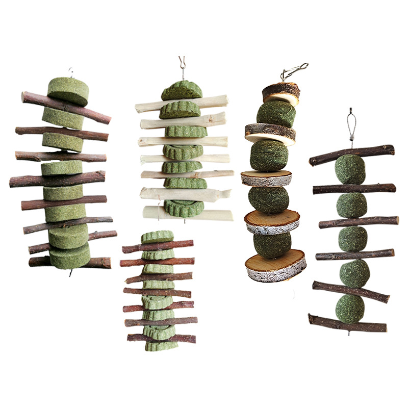 Pet Supplies Apple Branches Alfalfa Balls Grass Cake Grinding String Bite String Guinea Pig Rabbit Totoro Snack Bite