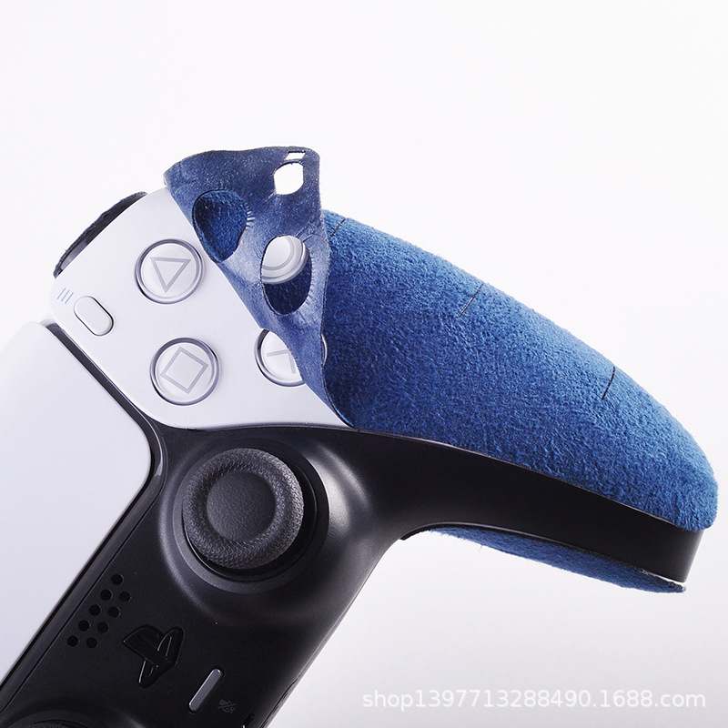 Suitable for Ps5 Controller Anti-Slip Stickers, Ps4 Protective Case Accessories, Game Grip Sweat-Absorbent Suede Film Stickers