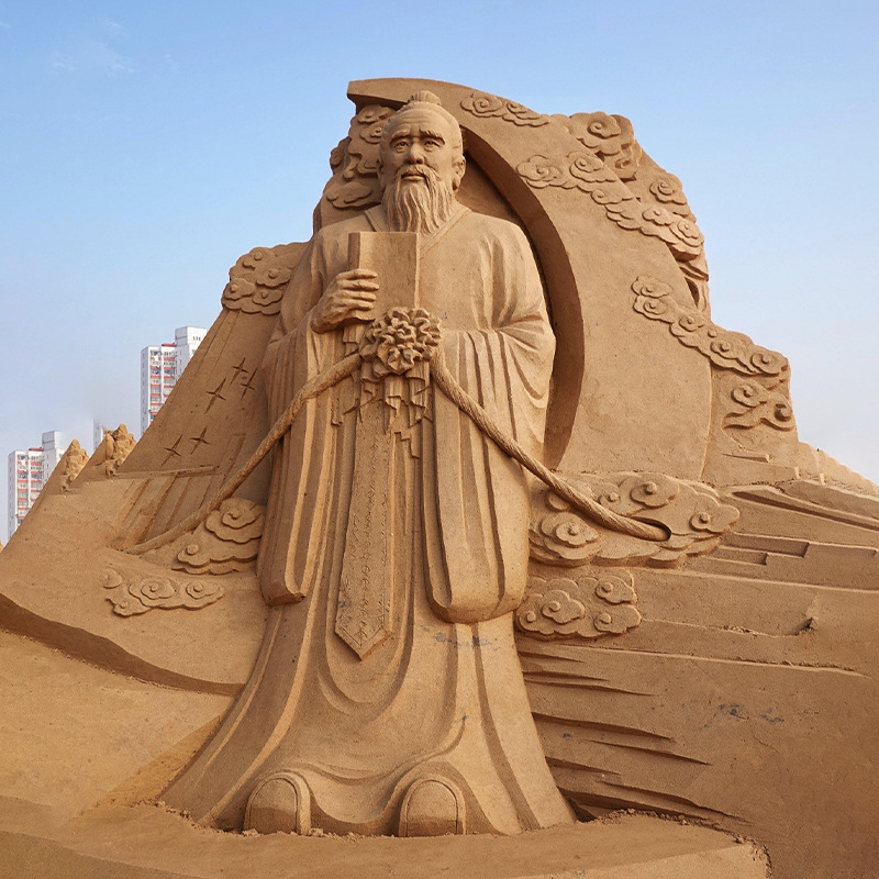 White marble Buddha statue large statue outdoor ornaments stone carving ksitigarbha bodhisattva granite maitreya buddha