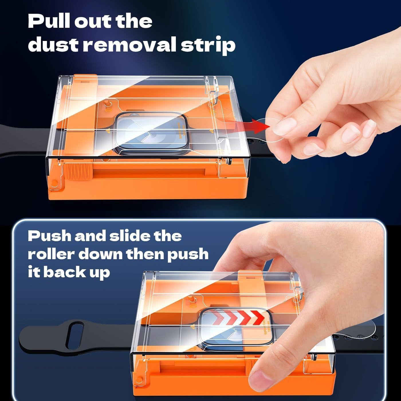 Applicable to Apple iwatch dust-free cabin watch film s9/8/7/6/5/4/se film artifact ultra seconds patch box