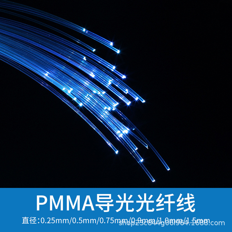 Pmma0.5 mm plastic optical fiber car interior car star Sky top luminous optical fiber bright luminous light plastic optical fiber