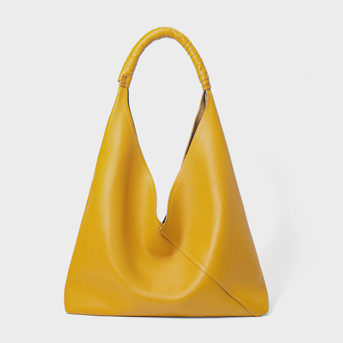 First-Layer Cowhide Handbag Women's Niche Large-Capacity High-End Tote Bag Genuine Leather Women's Bag Commuter Fashion Shoulder Bag