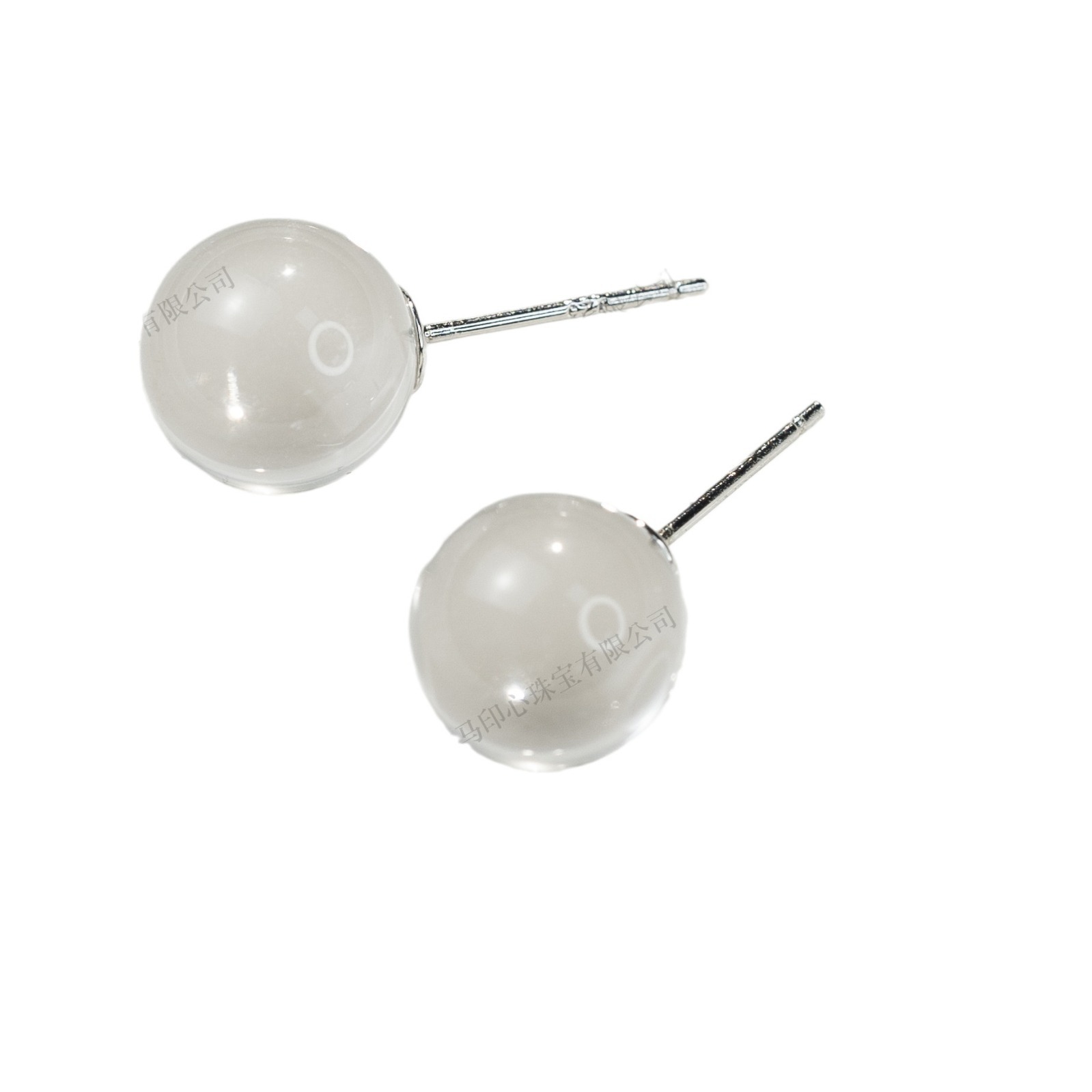 S925 Silver Grade a Natural White Crystal Earrings Women's Fashion Light Luxury Transparent Earrings Dongdaemun Hot Selling Fashion Earrings