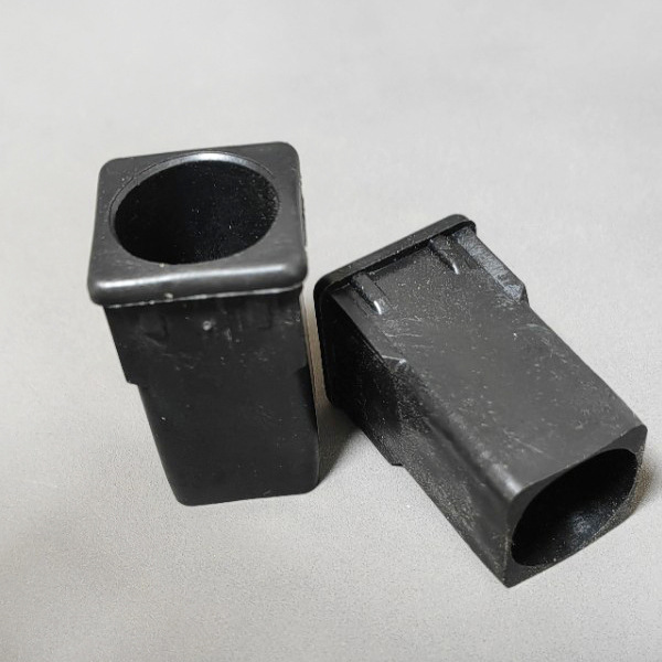 19 Round to 25 Square Hollow Transfer Sleeve Storage Rack Square to Round Bushing Fitness Equipment Plastic Tube Bushing