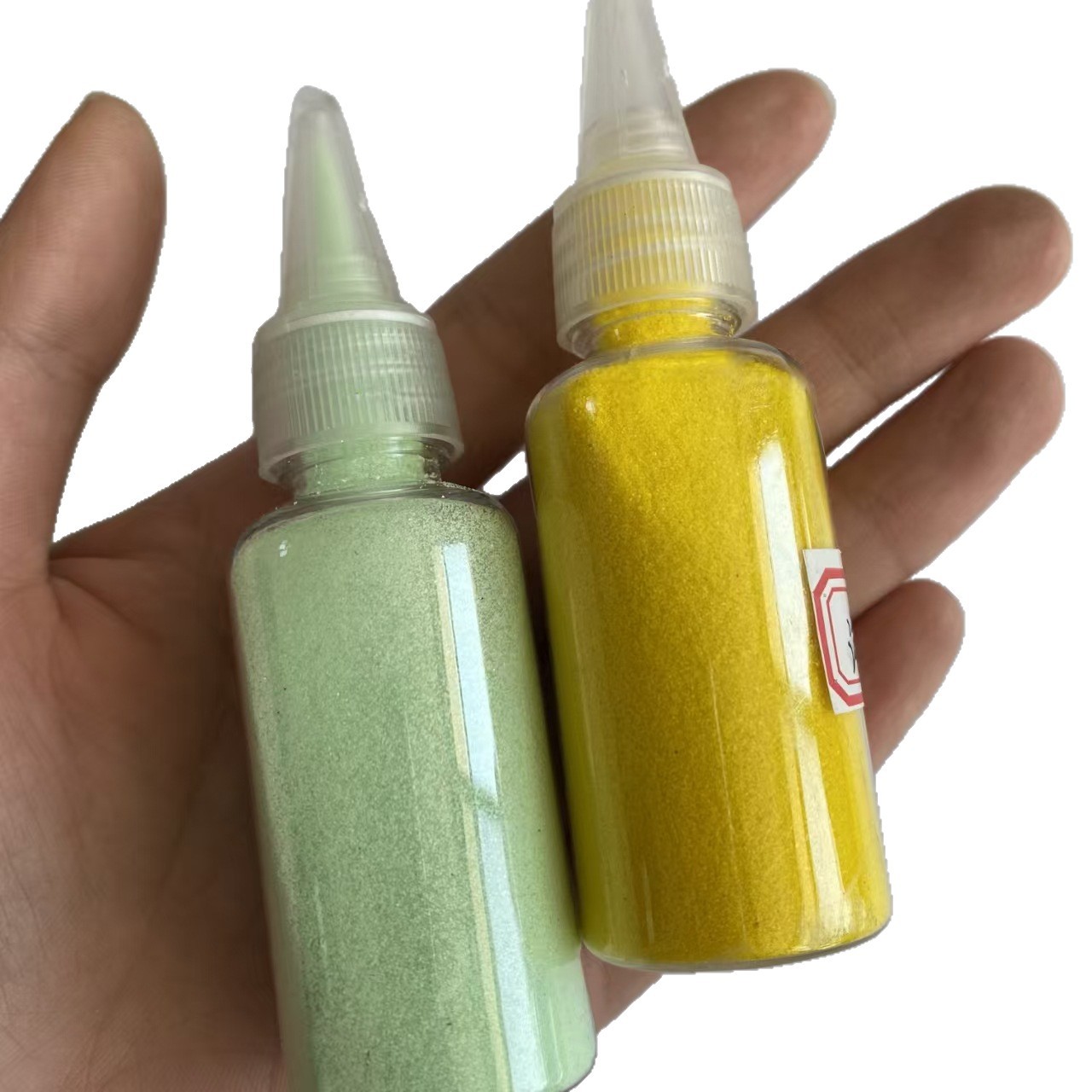 Spot Wholesale Multi-Colorful 80g Bottled Dyed Colored Sand Kidsren's Small Bottle 72 Colorfuls DIY Colorful Sand