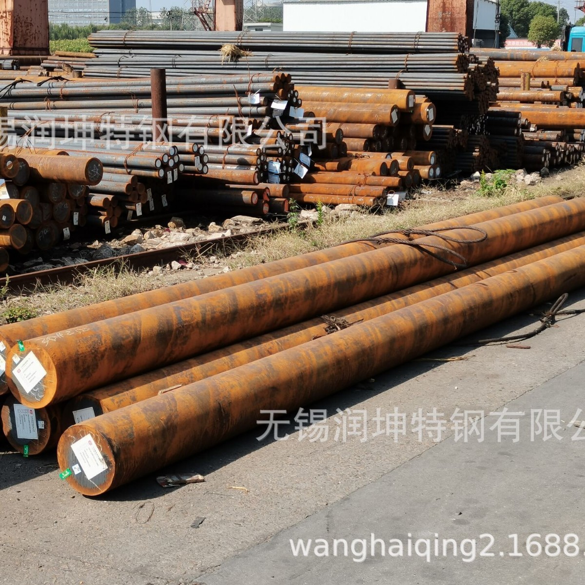 Hot-Rolled Round Steel Ready Supply Bao Steel Xingcheng Steel 40Crnimoa Pan, Single Piece 1.5 Tons-2 Tons.