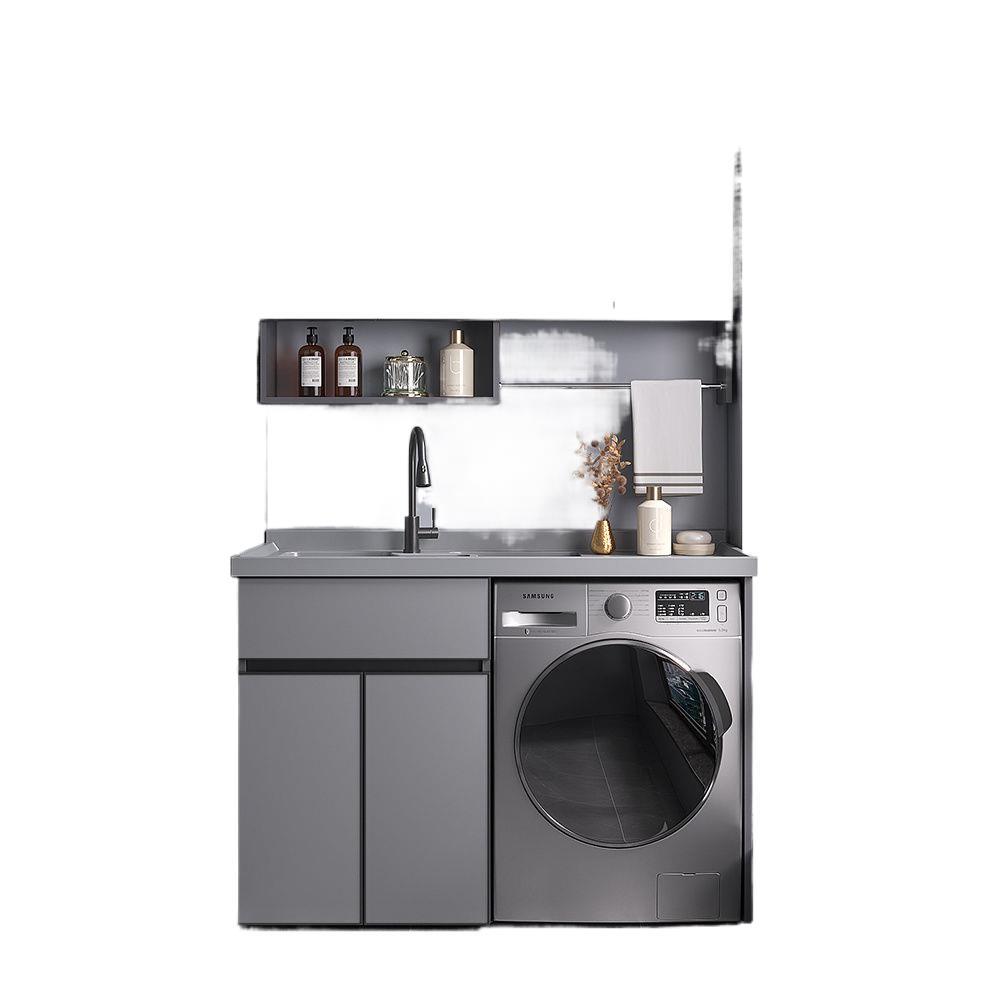 Space Balcony Laundry Washing Machine Combination Laundry Sink Washboard Wardrobe Companion Bathroom Cabinet