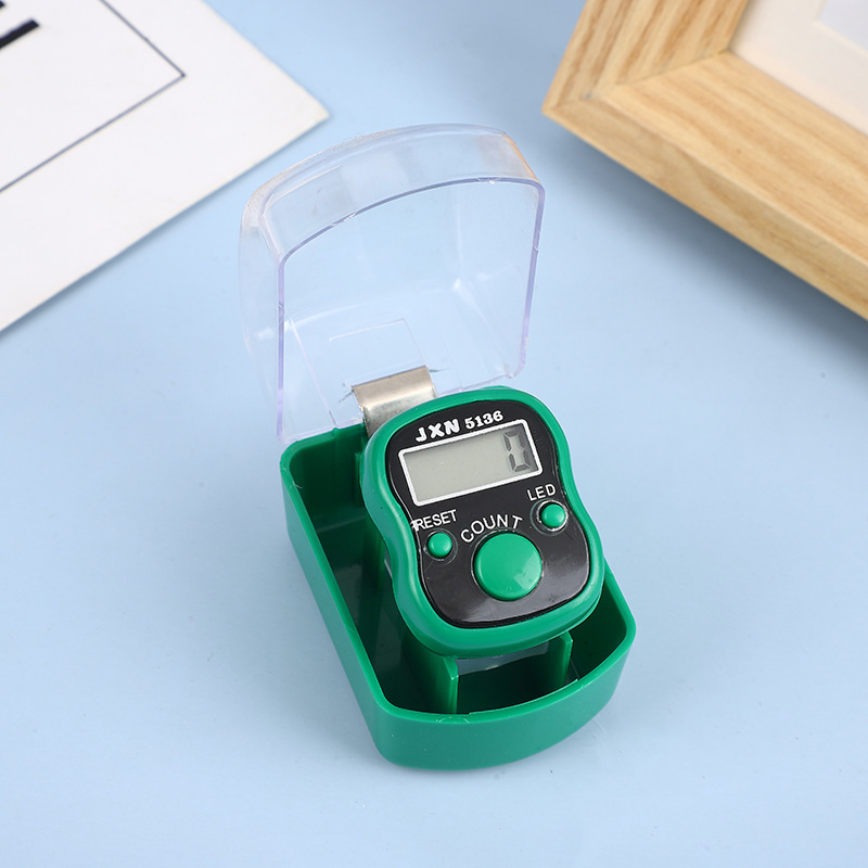 1020 Bread Box LED Counter Manual Counter Finger Ring Counter Transparent Gift Box Counter
