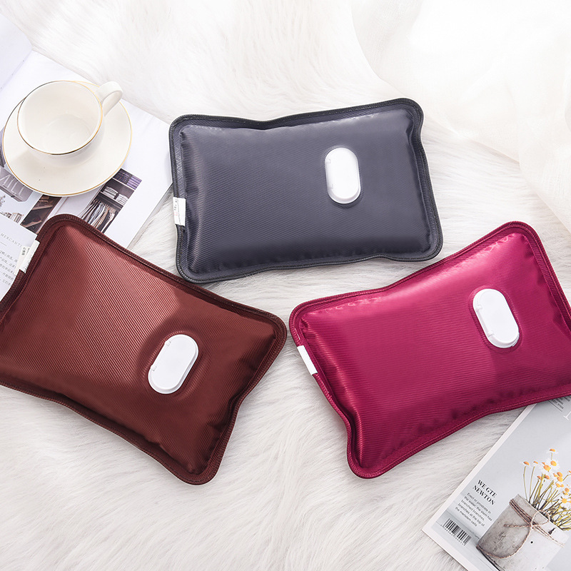 Mercerized twill water injection hot water bag rechargeable explosion-proof hand warmer electric heater adult warm handbag New Baby
