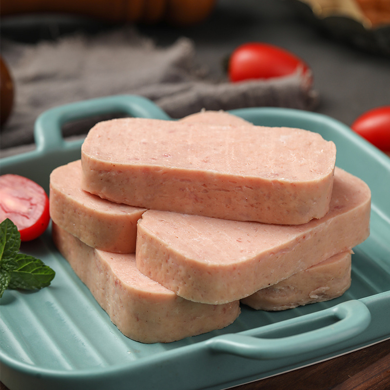 Cofco Merlin Canned Luncheon Meat 198g Wholesale Hot Pot Ham Sausage Ready-To-Eat Pork Canned