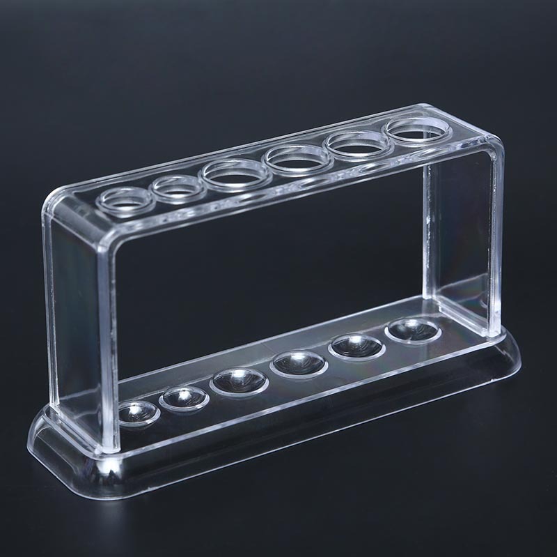 6-Hole Plastic Test Tube Rack, Kidsren's Chemistry Experiment Accessories, Scientific Experiment Auxiliary Equipment, Assembleable Test Tube Rack
