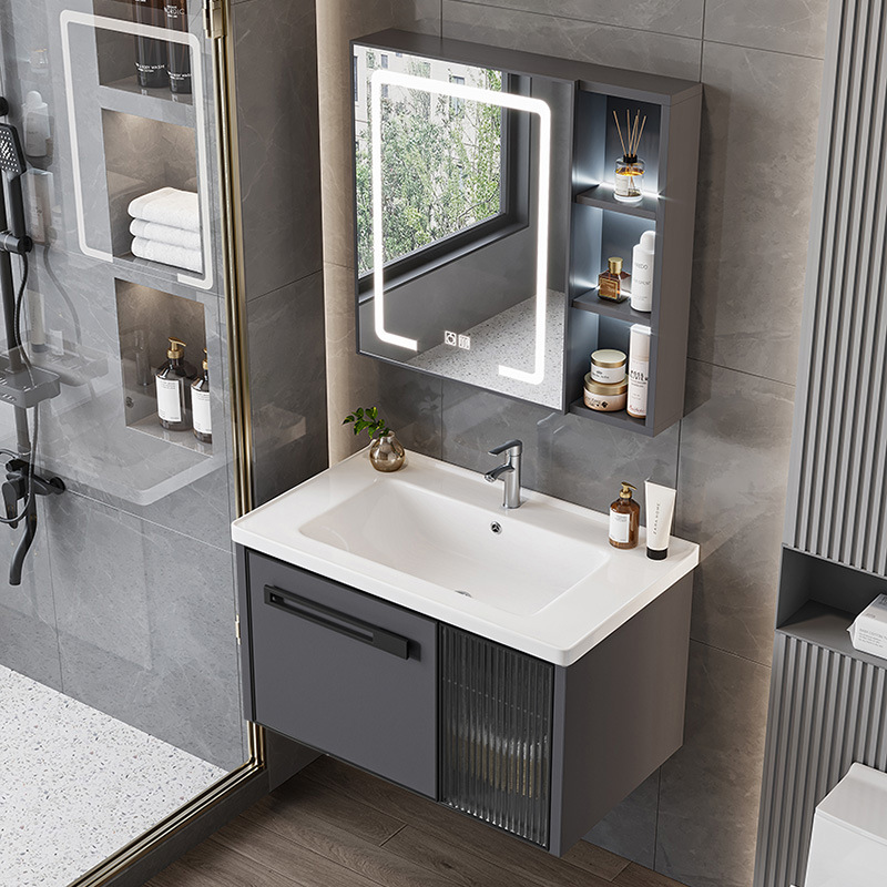 Cross-Border Bathroom Sink Bathroom Sink Combination Bathroom Cabinet Export Sink Basin Integrated Water-Resistant and Waterproof