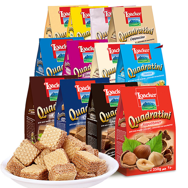 Italy Imports Laijia Weihua Biscuits Hazelnut Chocolate Flavor 125g Wedding Accompanying Gift Children's Snacks