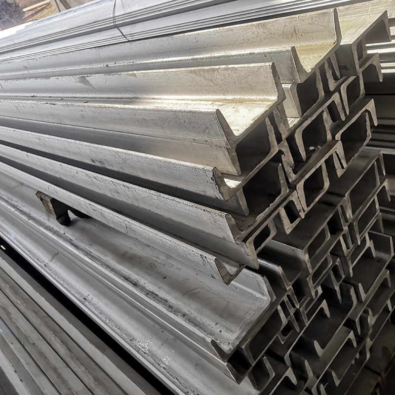 304 Stainless Steel Channel Steel Bending Hot-Rolled Cold-Drawn U-Shaped Channel Iron 201 Brushed Right Angle 8 # Laser Cutting and Punching