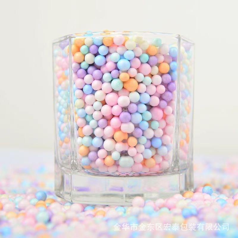 Factory wholesale gift box filler color foam ball particles handmade DIY decorative materials