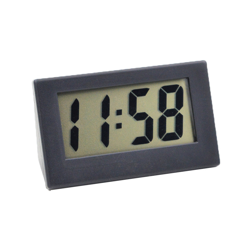 Japanese Simple Desktop Clock Home Mini Triangle DIY Creative Digital Desktop Clock Student Exam Mute