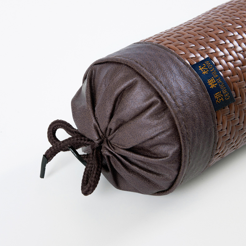 Summer mat cervical pillow hard pillow sleep single round pillow buckwheat shell candy cylindrical pillow summer