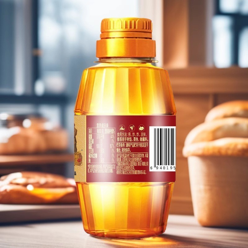 Orchid Flower Peanut Oil Small Bottle Household Commercial Ancient Pressed Edible Oil Wholesale Non-Gmo Supermarket Same Style