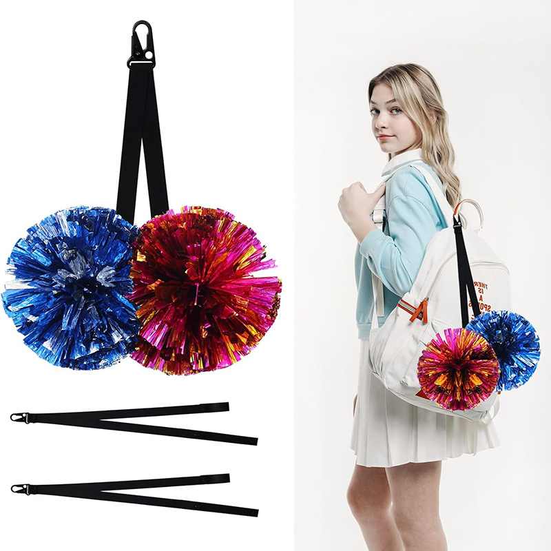 Cheerleader pompom storage fixed belt personalized cheerleader hand sling accessories adjustable ball storage lanyard