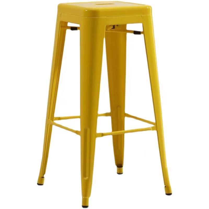 Industrial Style High Stool Bar Chair Modern Minimalist Restaurant Bar Metal Chair Iron Bar Stool Bar Chair