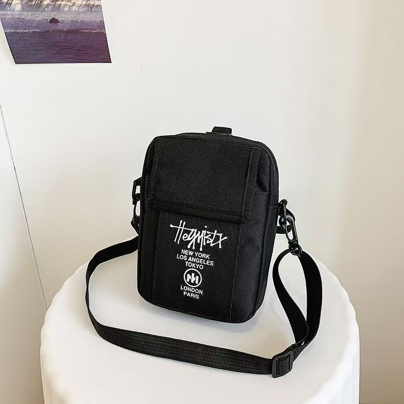 Cross-border Shoulder Bag Trendy Fashion Student Crossbody Bag Student Portable Casual Bag Men's and Women's Mobile Phone Bag