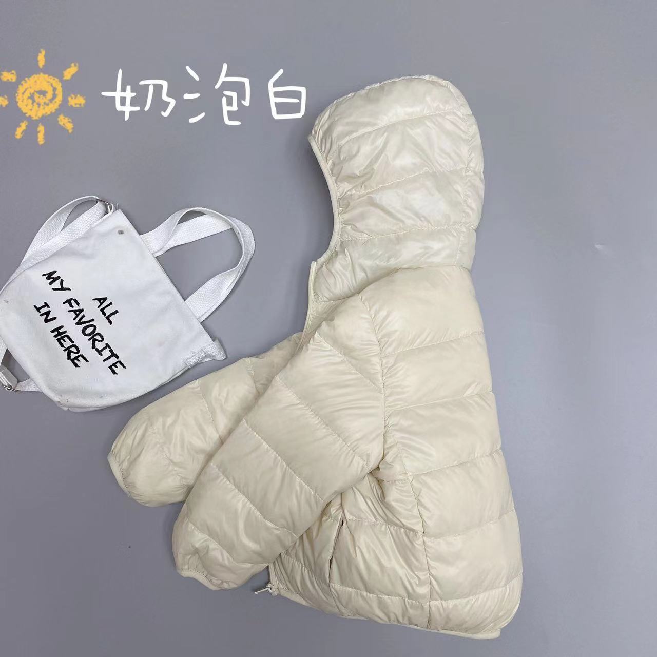 Children's light down jacket for boys and girls baby autumn and winter New Baby parent-child coat short warm medium and large children's clothing