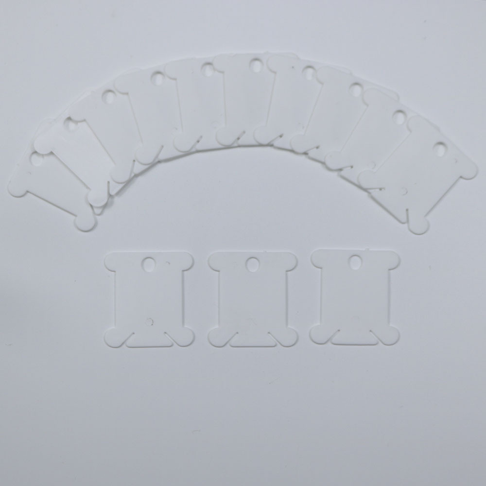 White cross stitch winding board winding board plastic winding board fishing thread embroidery thread finishing tool