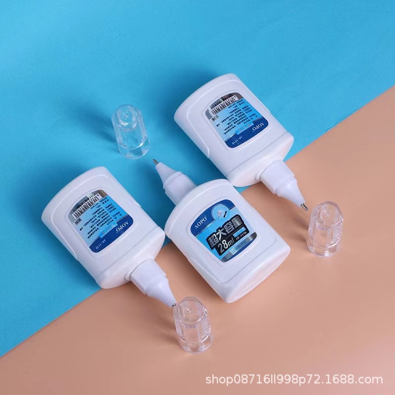 Aobo stationery brushing dual-purpose correction fluid for students 28ml correction fluid wholesale correction fluid