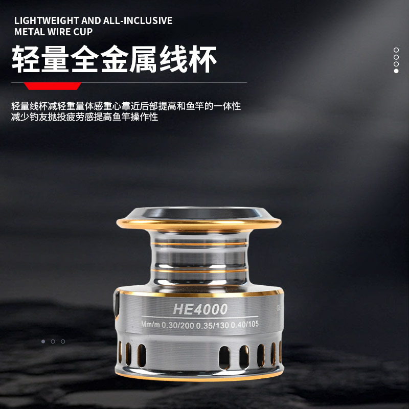 Cross-border Explosions HE Spinning Wheel All-metal Fishing Wheel Remote Investment Wheel Luya Fishing Wheel Sea Fishing Gear Fishing Wheel Wholesale
