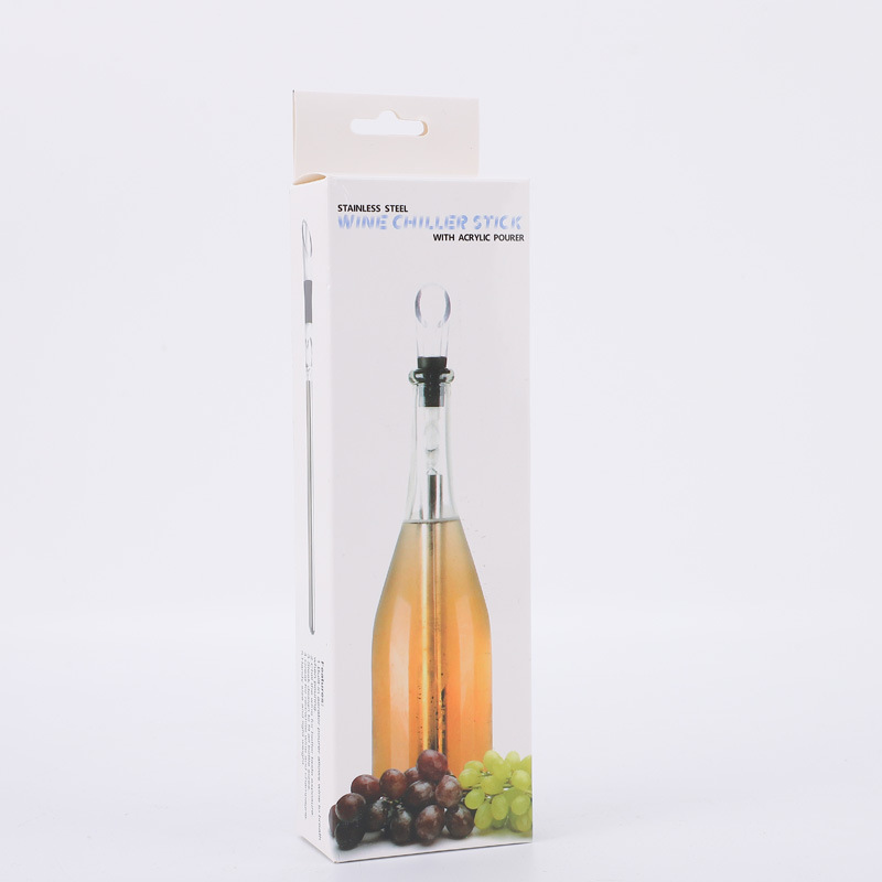 Ice wine stick pourer quick-frozen stainless steel 3-in-1 304 wine decanter commercial pourer suit frozen stick