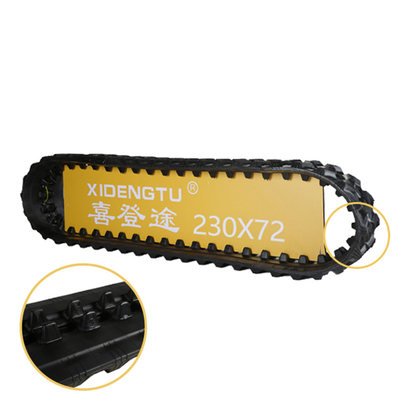 Rubber Track Xidengtu 230*72 Rotary Tiller Track Transporter Rubber Track