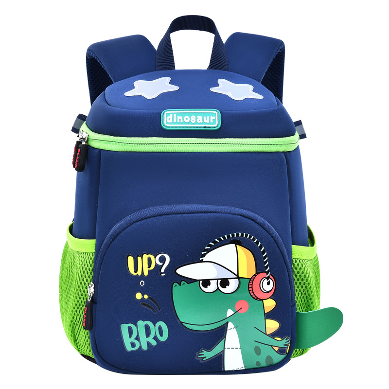 New kindergarten schoolbag cartoon little dinosaur children's schoolbag burden reduction spine protection primary school student schoolbag factory direct sales
