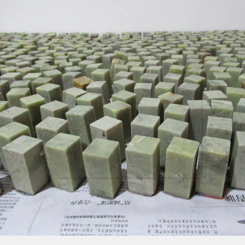 2.5*2.5 * 5CM Qingtian stone seal square seal practice seal pyrophyllite seal carving stone calligraphy seal stone seal