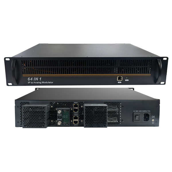 64/32 Channel Ip to Rf Analog Modulator Hotel Tv System Digital Ip to Rf Radio Frequency