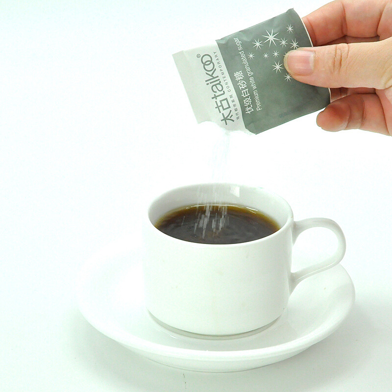 Taigu white sugar package 5G superior white sugar coffee milk tea companion seasoning sugar package new date in stock quick delivery