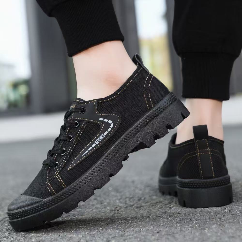 [2025 Labor Protection Shoes] New Wear-Resistant, Non-Slip, Lightweight Martin Shoes for Construction Sites, Stain-Resistant and Odor-Resistant Work Shoes for Delivery