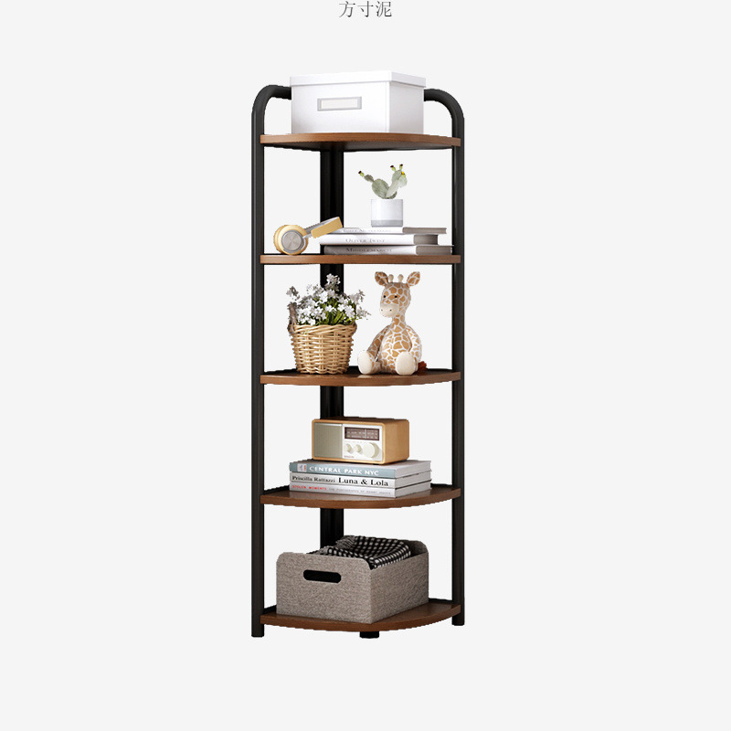 Corner Cabinet Floor-standing Corner Storage Rack Wall Corner Cabinet Living Room Storage Rack Triangle Multi-layer Bookshelf Bedroom Wall Corner Cabinet