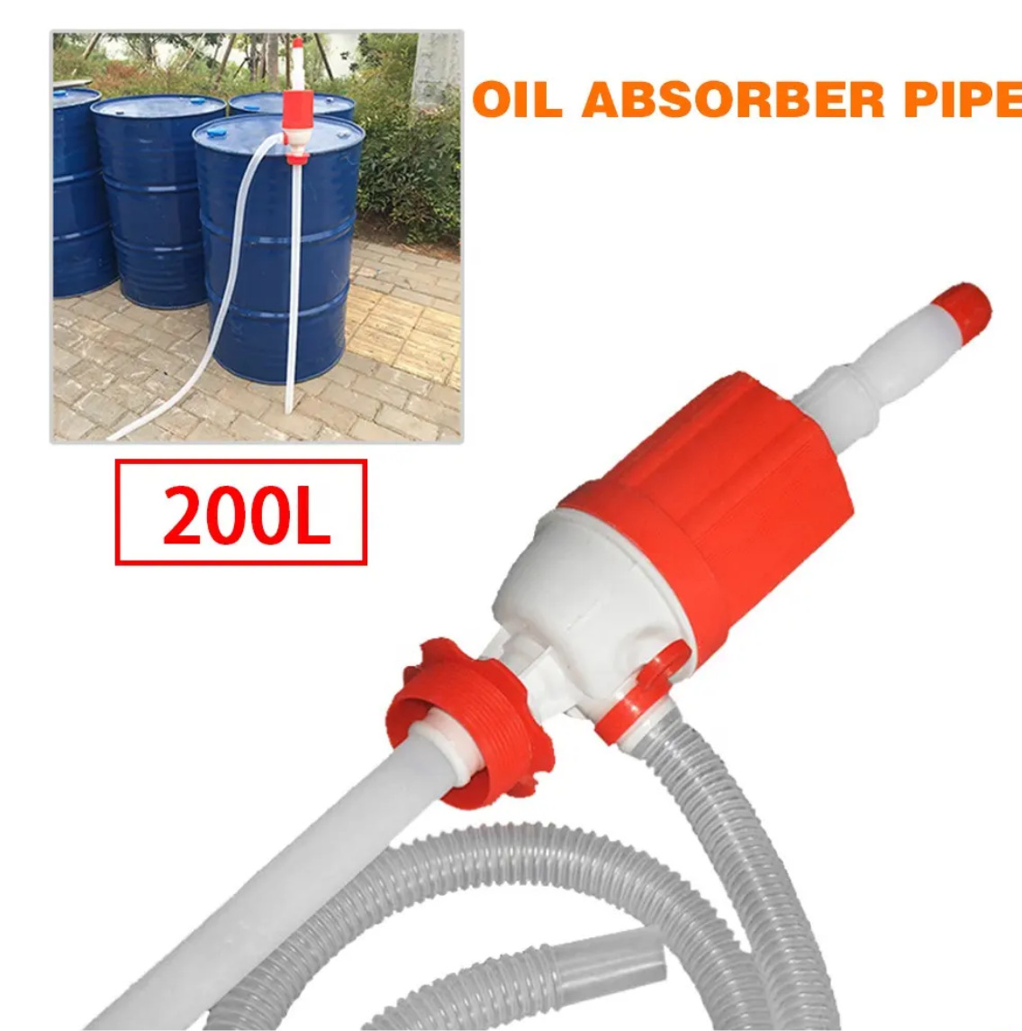 Automobile special oil pumping oil changer manual diesel oil pump oil suction oil tank oil suction pipe DP40 water pumping pipe