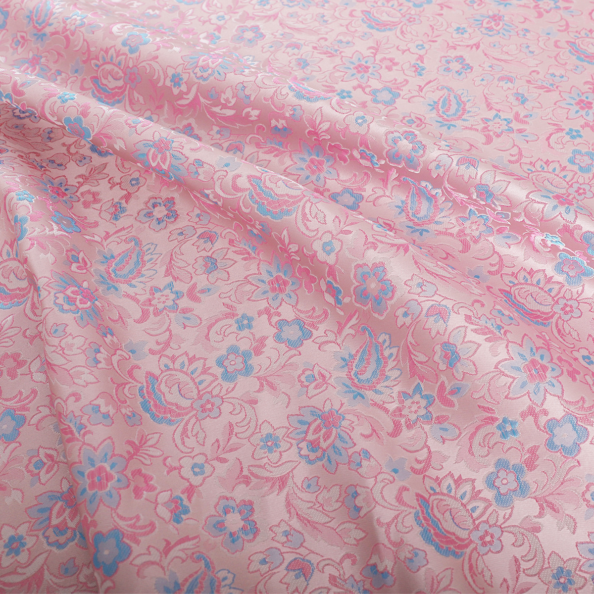 "FS026 Open Laugh" National Style Imitation Song Brocade Jacquard Fabric Vest Jacket Coat Silk Satin Fabric